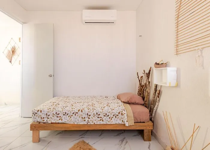 Hippie Artisan Jungle Flat Pool Apartment Tulum
